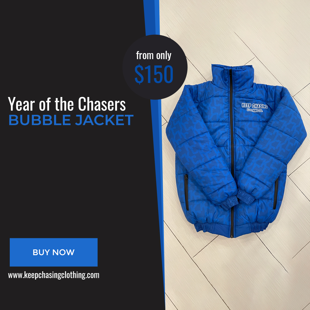 ForChasersOnly's tweet photo. Wake up with determination. Go to bed with satisfaction.

Year of the Chasers Bubble Jacket ✌️ ✌️

.
.
.
.
.
.
#mystyle #Jacket #meninblack #cleaning #Chasers #Bubble #newstock https://t.co/GH2RZfKs25