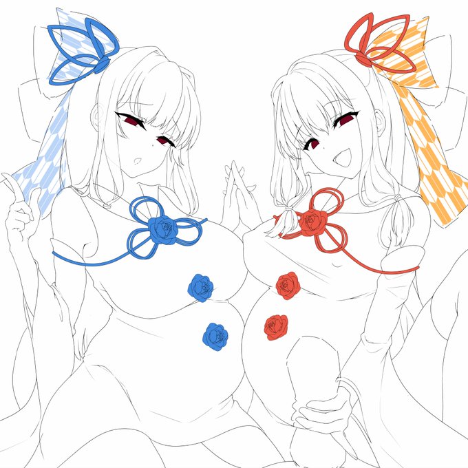 ボテ腹の琴葉姉妹の線画できたよー!
このアカウント、フォロワーさんの9割が1枚の凛世から来てくれたシャニPなのになんか申し訳ねぇ…
でも綺麗な可愛い絵って他の上手な人が描けば良くね?って思ってしまってなあ…
苦手な人はすみません。 