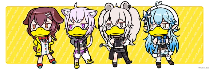 おやびんと子分
#できたてころね 
#絵かゆ 
#ししらーと  
#らみあ〜と 