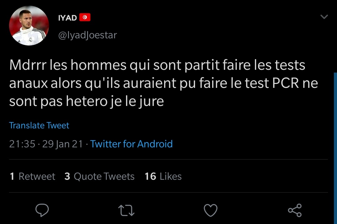 Faire un test anal