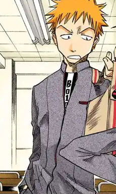 L'uniforme scolaire d'Ichigo est différent.