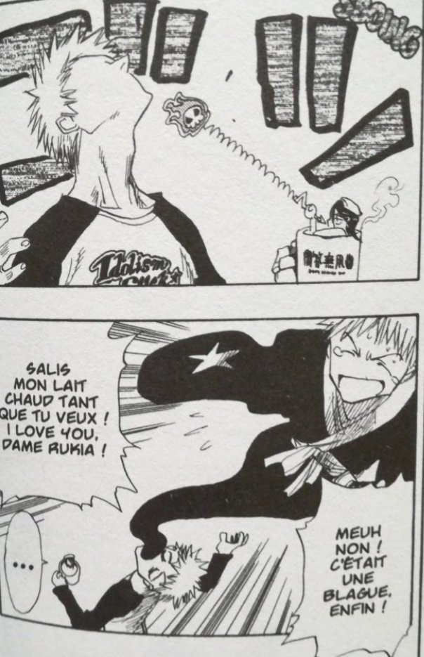 Les "Gokon Tekko" qui permettent à Rukia d'extraire Ichigo de son corps pour qu'il soit en Shinigami est remplacé par une sorte de baguette.