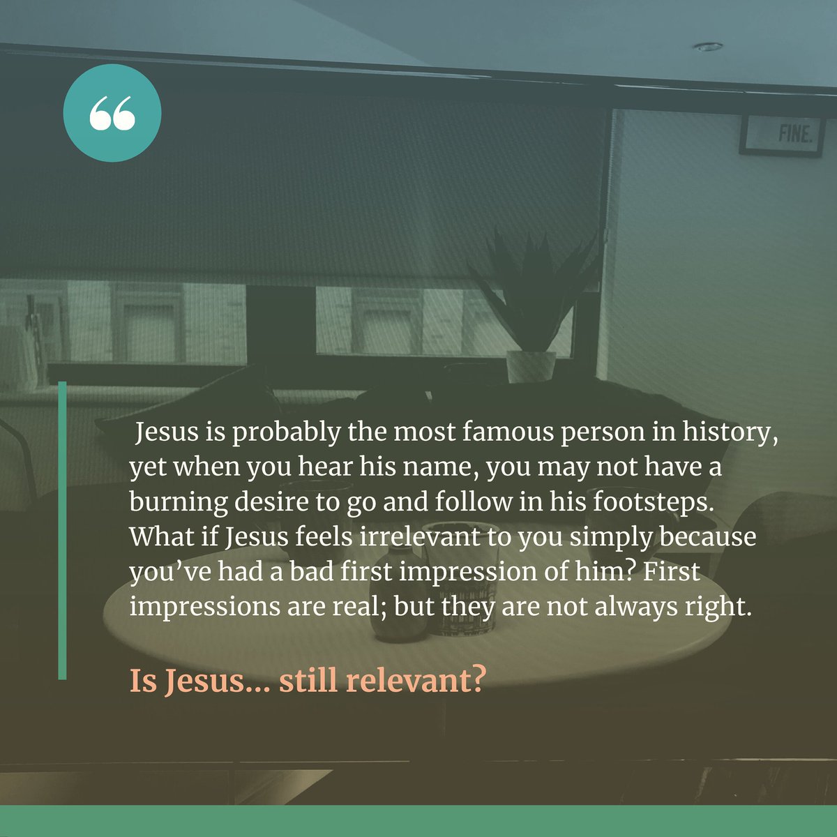 Is Jesus still relevant? #jesus