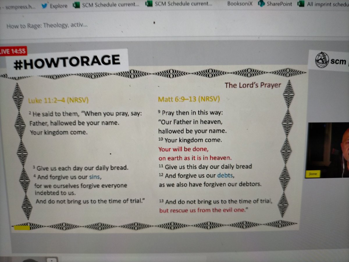 SCM_Press's tweet photo. Kicking off #HowtoRage with Jione Havea, helping us read the Lord's Prayer through Pasifika eyes https://t.co/qJKfdmds6u