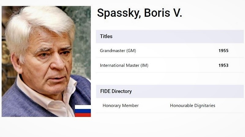 International Chess Federation в X: „At the FIDE Online General Assembly in  December 2020, Boris Spassky was awarded the title of FIDE Honorary Member.  #FIDE #legend  / X