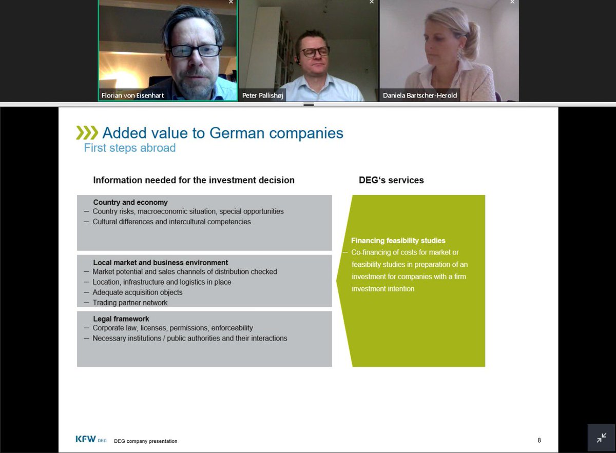 eoiberlin's tweet photo. #Investing in #India
Made easy by #MIIM webinars!
#MIIM partner @deginvest_DE shared information on co-finance options for #projectfeasibility of 🇩🇪 #Mittelstand companies entering/expanding in 🇮🇳
Join #MIIM webinars to get insights into #investinginIndia.
#MakeinIndia https://t.co/Asqh7jREwm