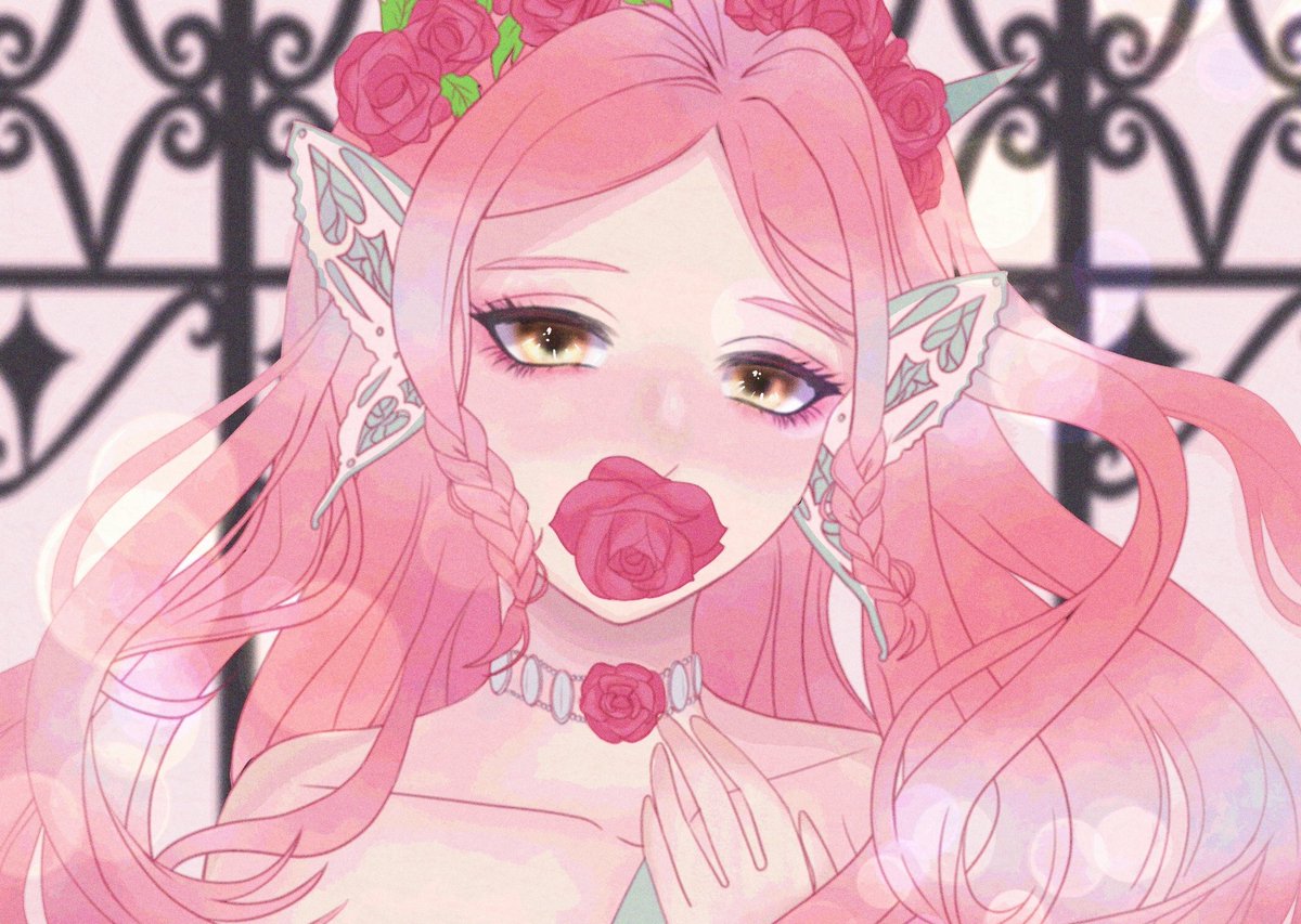 Meet my oc Effloresce! 🌷🌷🌷 

[full version below]
#artph #ArtistOnTwitter #art