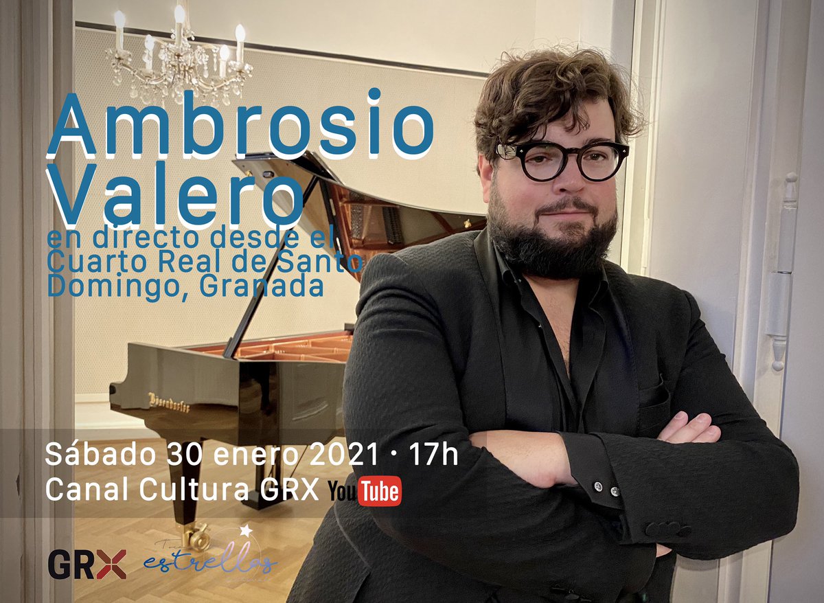 🎶♥️ Estoy encantado de invitaros a mi próximo concierto🎹👏🏻 Hoy a las 17h en directo desde el Cuarto Real de Santo Domingo, un monumento precioso✨ Tocaré obras de Bach, Liszt, Beethoven... 
Será un homenaje a mi padre
👉🏼Pincha en este enlace para verlo: bit.ly/3t8gTeJ