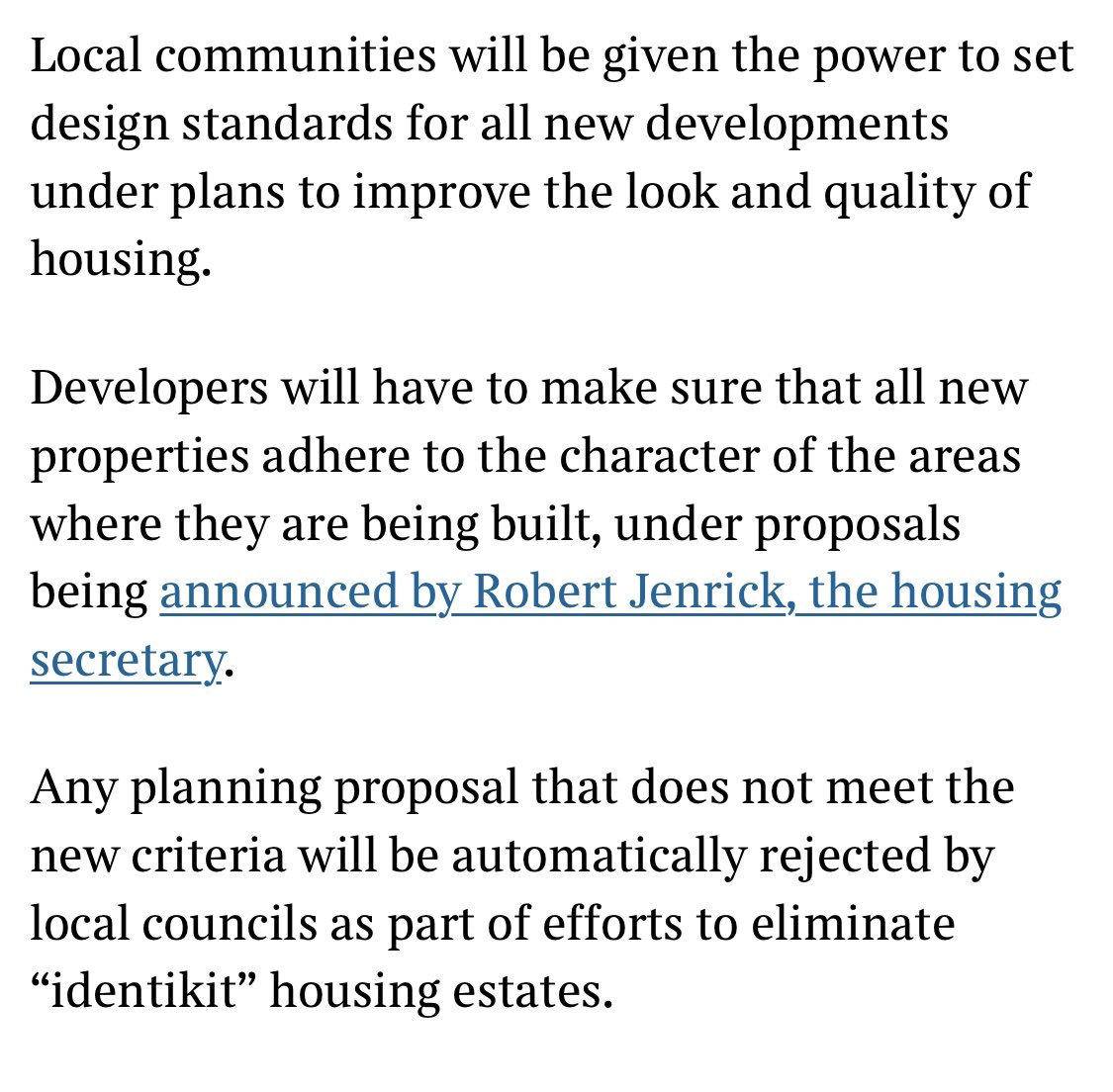 In yet another example of government tying itself in knots over the need to build housing, it now introduces further measures to inhibit the ‘wrong sort’ of development. Difficult to see how this is anything but a huge drain on already stretched council resources.