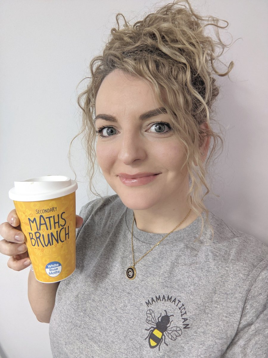 Mamamatician's tweet photo. Ready for the @WRMathsSec #MathsBrunch in my @jugglewear Mamamatician t-shirt and #whiterosemaths mug 🤣😁☕
#wrm #saturdaymaths #teacherlife #jugglewear https://t.co/apdzQVJp9O