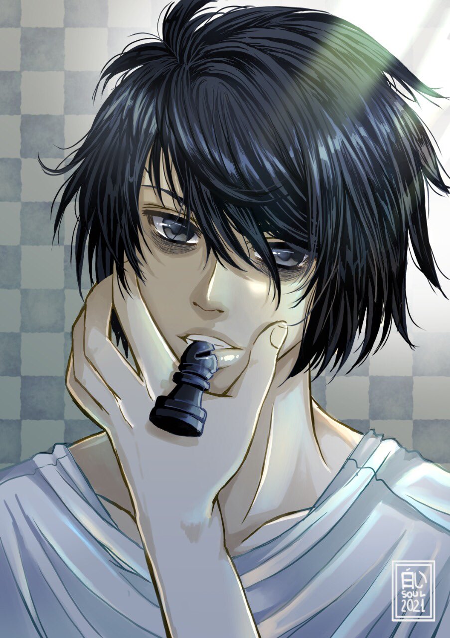 白いs Ul Lを描くのは本当に楽しかったです Llawliet エル デスノート Deathnote エルローライト エル ローライト L T Co Hvnmpyfrdt Twitter