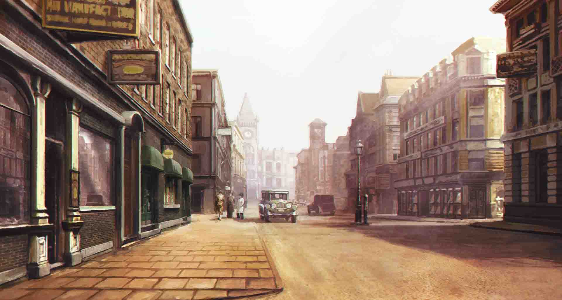 Akira Tsukemen クトゥルフ神話trpg用の無料配布の背景です 今回は19年 1930年代頃 禁酒法時代のアーカムをイメージして制作しました 営利目的意外の個人の使用でしたらご自由にどうぞ ニコニコ静画から高解像度版をダウンロードできます Trpg