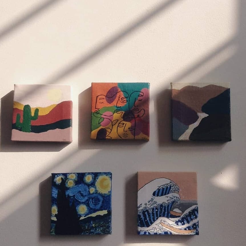 artistrylabel's tweet photo. To complete our recent release, here's The Artistry Label's Abstract Minimalist Collection for only P275 each!! These paintings will surely give a cozy accent for your rooms and homes! ✨♥️ 

Variations (From Left to Right)

1. Oasis
2. Solace (SOLD — via Shopee)
3. Mirage https://t.co/VKmJ8YrXpC