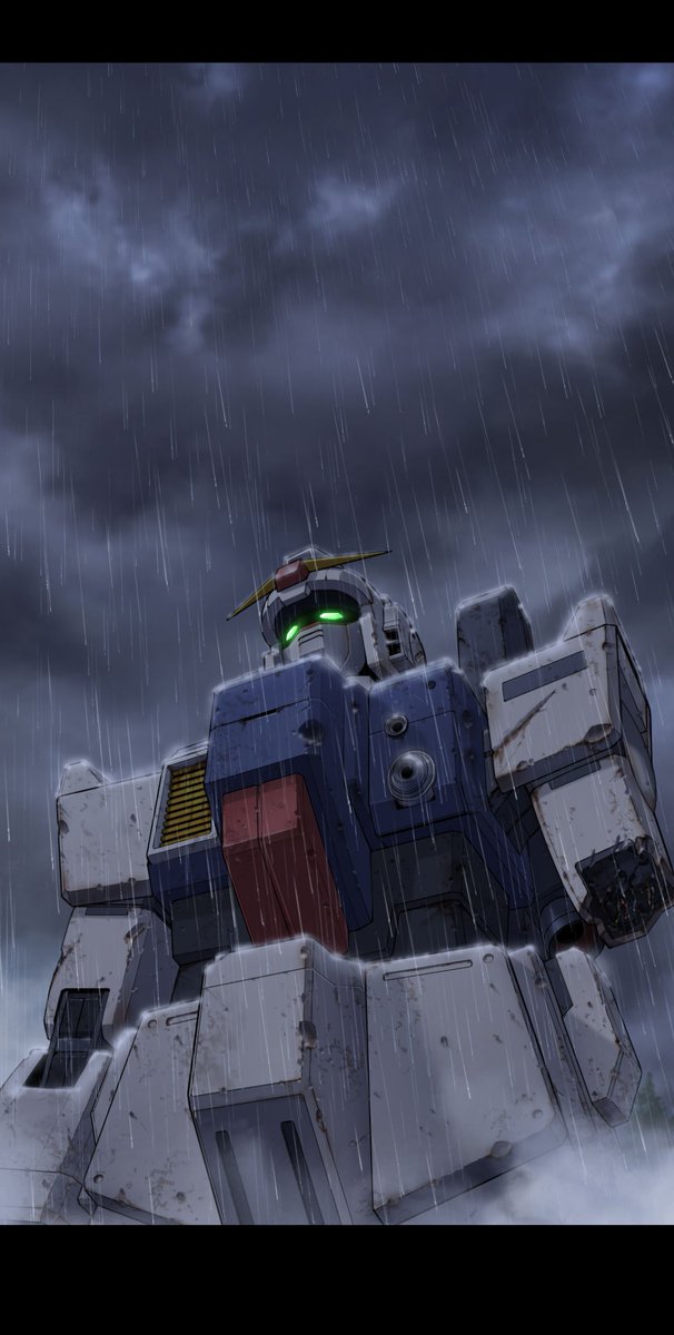 robot mecha no humans rain cloud solo looking up  illustration images