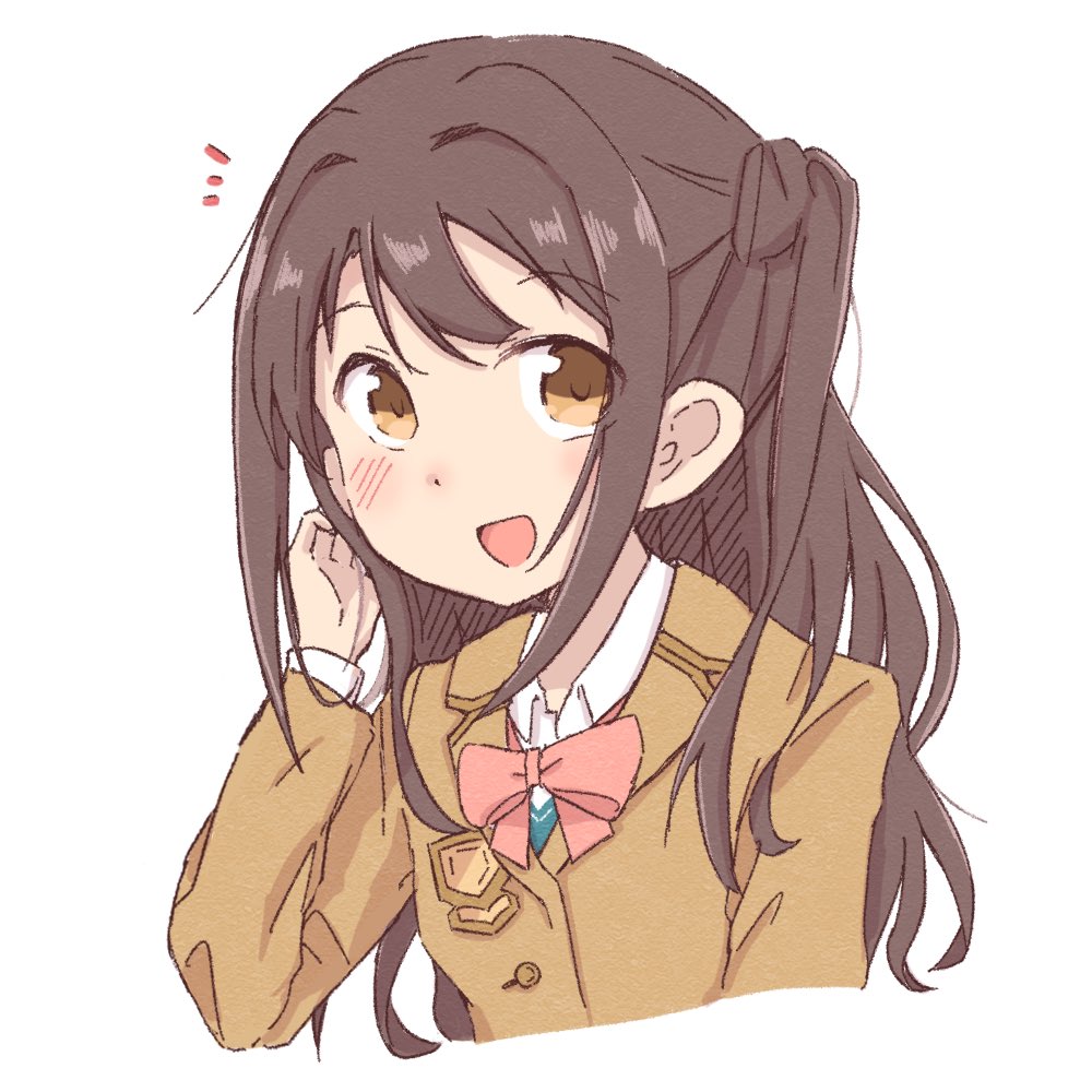島村卯月 「「現役アイドルの島村さんと目が合っちゃった」(らくがき 」|のっぽ@のイラスト