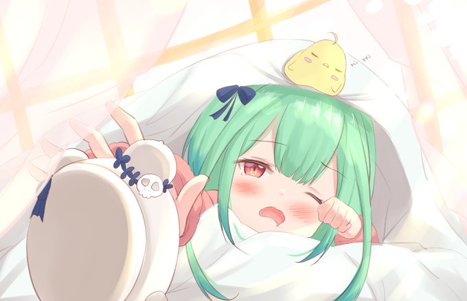 寝起きるしあちゃん～☀
#絵クロマンサー 