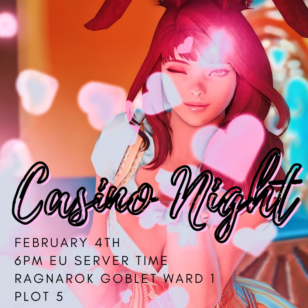 zzzfreecompany's tweet photo. zzZ Casino Night!
FEB4th@6PM EU ST
Ragnarok - Goblet1, P5
#ffxiv #ffxivscreenshot #ffxivglamour #glamour #ffxivevent #eorzea #ffxivgpose #ffxivragnarok #chaosdc #ffxivmoogle #ffxivspriggan #ffxivlouisoix #ffxivomega https://t.co/sgoMdCy8Jw