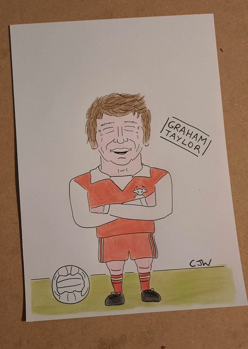 Retweet and follow <a href="/imptoons/">Imptoons! 🇺🇦</a> to enter today's half-time draw for Graham Taylor. Quite a special one today, I might enter myself! 🔴⚪🔴