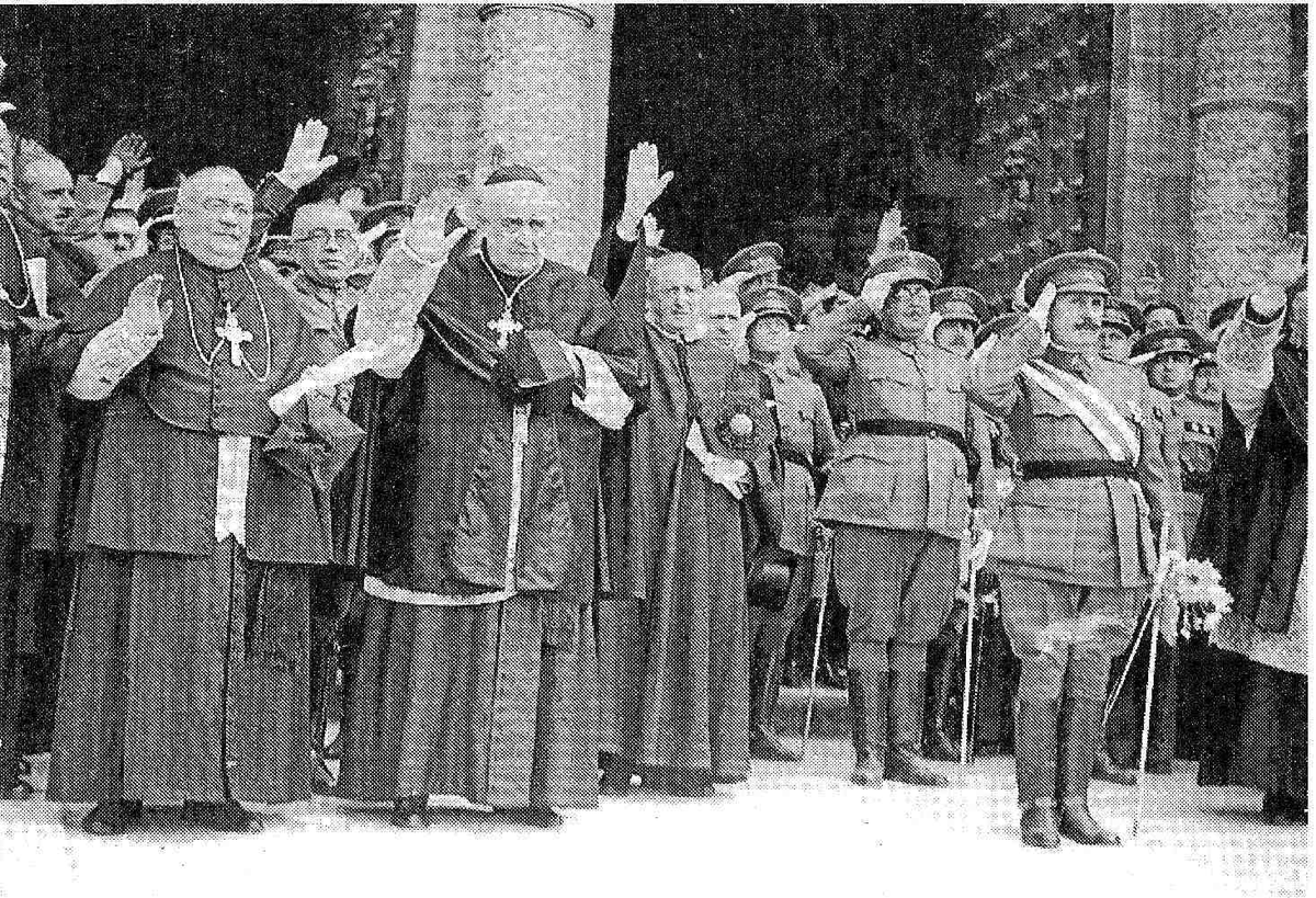 30/1/1937: Carta pastoral del cardenal Gomá en la que une el destino de la Iglesia Católica de España al de la sublevación militar y le confiere el estatus de cruzada cristiana. Llegará a defender la "victoria total por las armas" sobre "rojos y comunistas".