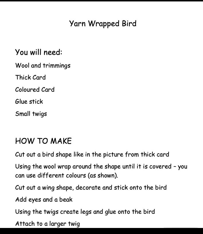 haltonplay's tweet photo. As it is the Big Garden Birdwatch this weekend lets have fun with some bird themed crafts ... here is a quick and easy one for you to make
#birdsofhope #michbirdsofhope @HaltonMore @HaltonLibraries @TheStudioWidnes @MakoCreateUK @HSHVCA https://t.co/jo1AhQ6YrI