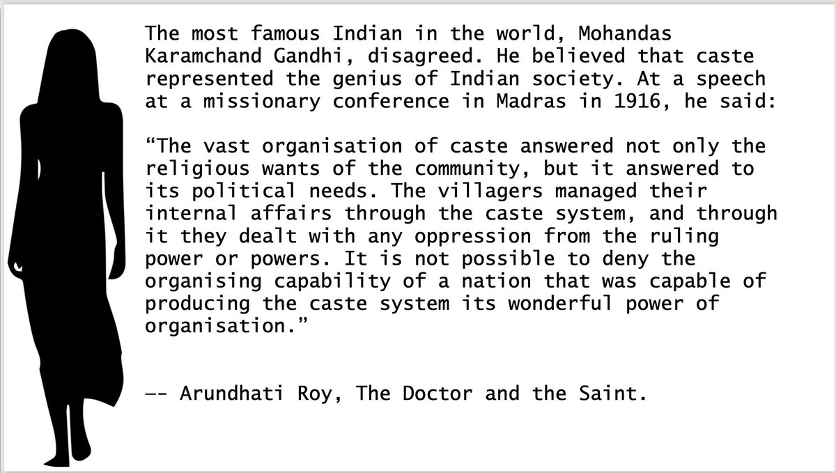 Why are some Hindu RW handles praising Gandhi? Read following 3 slides. They are offered mainly 2 my liberal friends, who do not yet realise, how Gandhi will be deified again, as an exemplar of Hindu thought, to annihilate Dr B R Ambedkar, & bring back a redefined secularism.