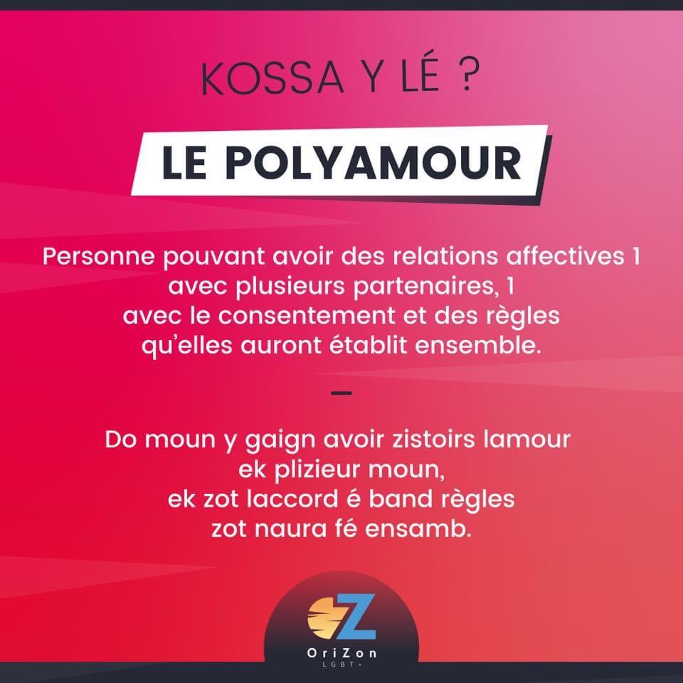 Téh « Polyamour » kossa y lé ? 🤔
Zordui nou l’a décidé parle « Polyamour » ! 🥳 
Soyez fier.e.s de qui vous êtes 💪🏼