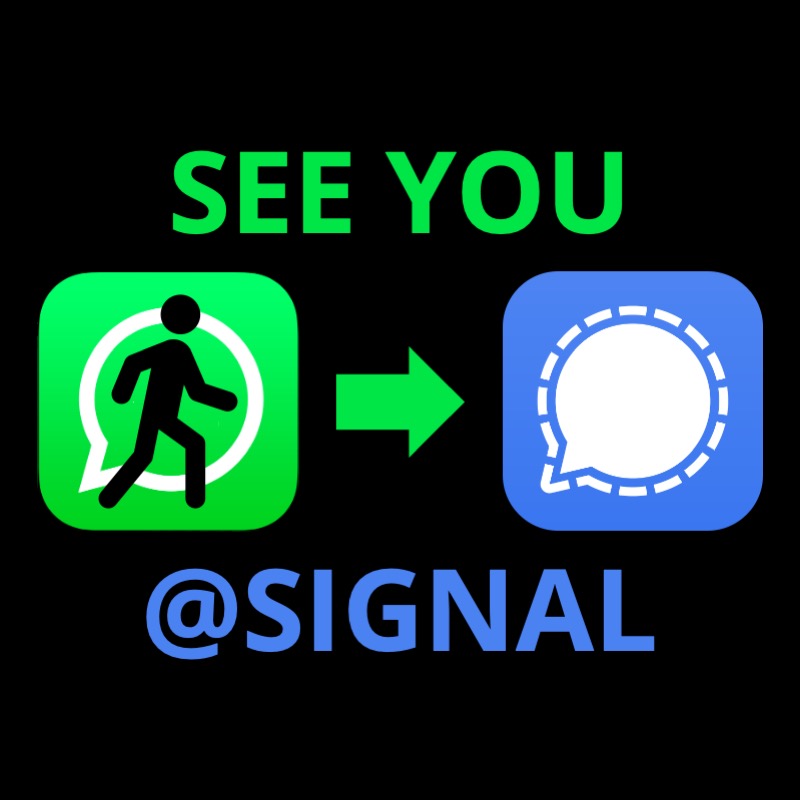 I thought I'd share my new What's App profile image, just in case someone else would like to use it as well…
#whatsEXIT