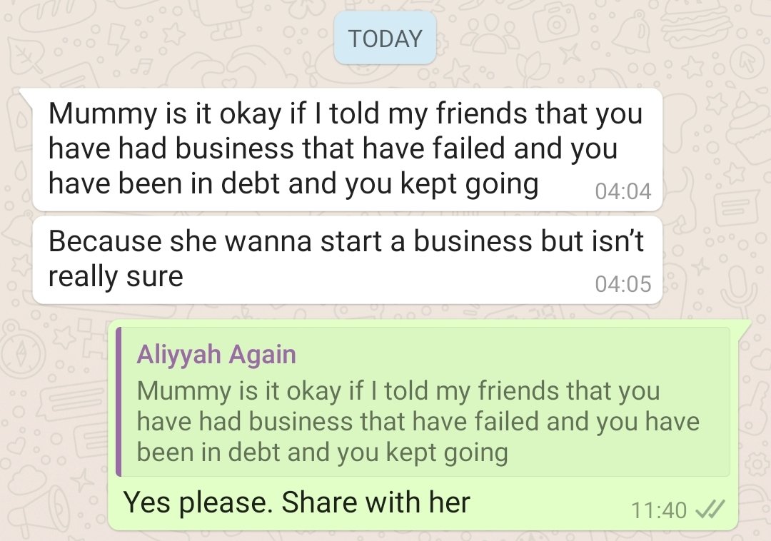 AishaYesufu's tweet photo. #ProudParentAlert
I involve my children in all aspects of life especially financial, business, investments. I wanted financially literate children and also also know what life is all about. I shared my failures & triumphs with them so they know it is never overnight success.
❤❤ https://t.co/2jkMtNUK8s