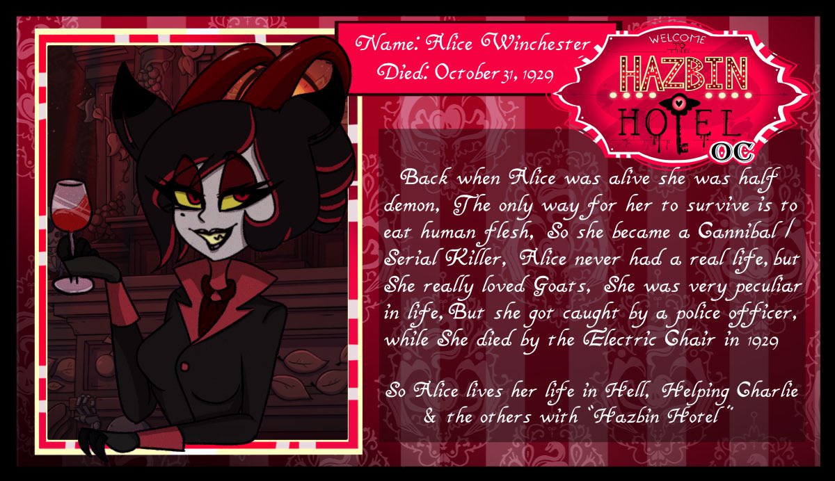 🐐|| " ℑ 𝔣𝔦𝔫𝔡 𝔟𝔢𝔞𝔲𝔱𝔶 𝔦𝔫 𝔱𝔥𝔢 𝔊𝔯𝔬𝔱𝔢𝔰𝔮𝔲𝔢 &amp; 𝔐𝔞𝔠𝔞𝔟𝔯𝔢~"||
 
•||Hazbin Hotel-
•||3 years of RP Experiences
•||Multi-Ship (Mutuals/ Chemistry Preferred)
•||Friendly OC, RP
•||Contains Dark, Trigger, Offensive Themes
 
#HazbinHotel #HazbinHotelOC~  >>