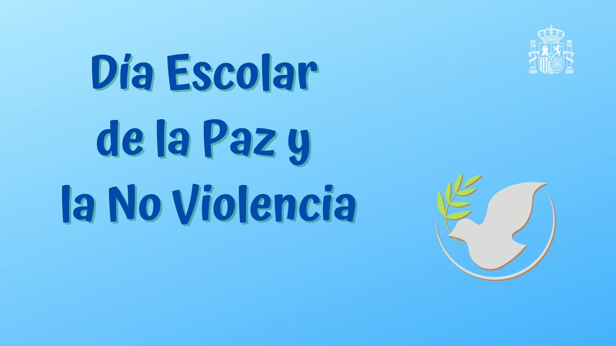 educaciongob's tweet photo. La #LOMLOE fomenta la educación en valores cívicos y éticos, la igualdad, el respeto a los Derechos Humanos, la diversidad y el medio ambiente y la cultura de la paz y la no violencia. Feliz #DíaEscolarDeLaPazYLaNoViolencia. https://t.co/LOOs0nFjaZ