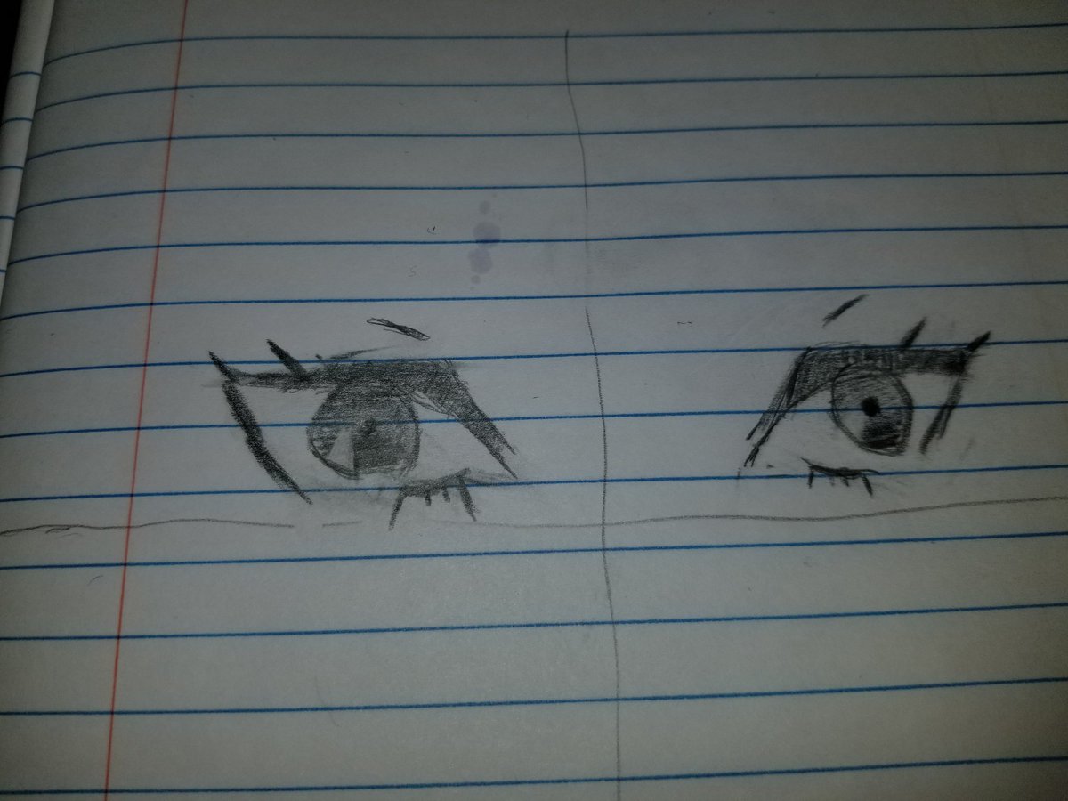 First attempt at anime art lol. Have a long way to go