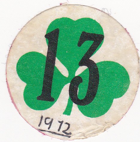 Given today is the anniversary a thread of Bloody Sunday related material.A badge produced by Official Sinn Fein for the first anniversary of Bloody Sunday.