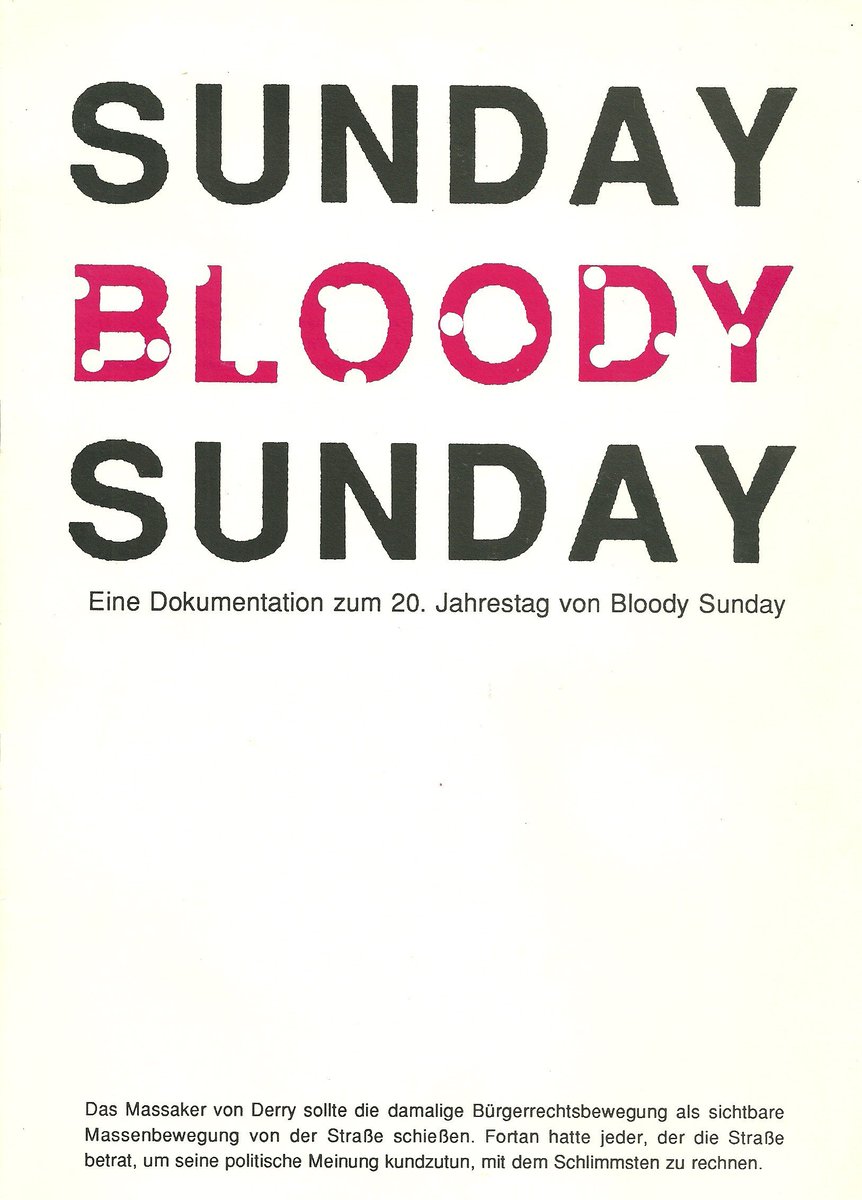 German leaflet about Bloody Sunday