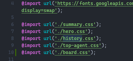 TheKinng96's tweet photo. @JRConsterdine @import @SassCSS something like this. 
I am not saying sass is bad, cuz I am personally using it a lot. Just this is one of the solutions on handling long css file problem loll. https://t.co/XduS6wOcHL