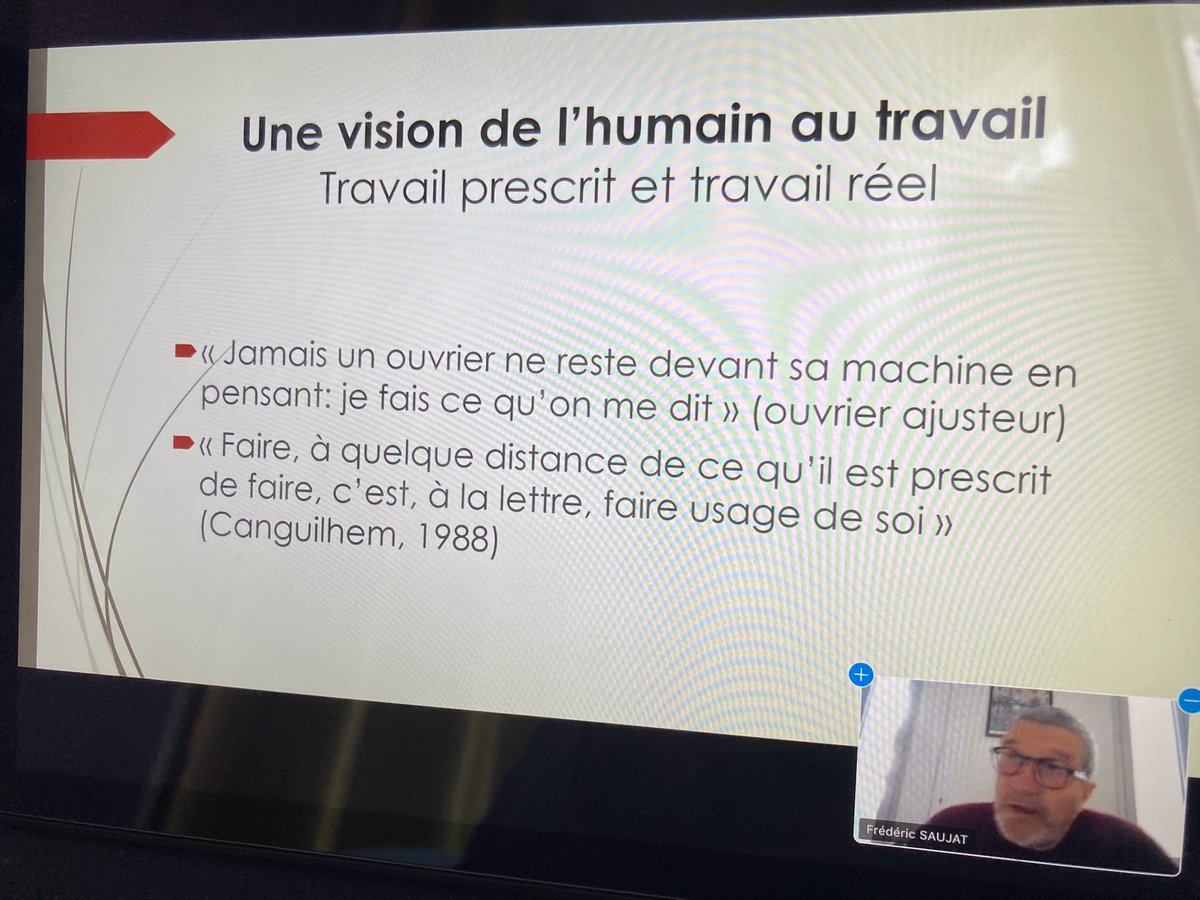 IsabelleLacaton's tweet photo. « Reprendre la main sur le métier et retrouver du pouvoir d’agir : oui mais comment ? » Conférence de Frédéric Saujat, enseignant chercheur #education #maternelle #GFEN #ParlonsTravail @AssociationGfen https://t.co/ovmrnqYcEt