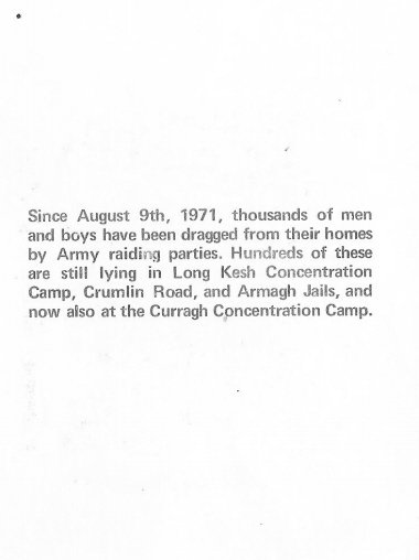 “Remember ‘Bloody Sunday’ 1972” a Christmas Card from Peoples Democracy