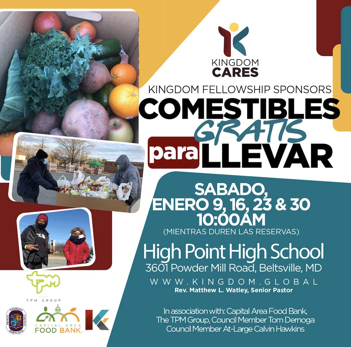 PGCPSPartners's tweet image. #PGCPSPartner @kfamechurch
is hosting a #GrabAndGo to provide relief today! Join us beginning at 10 a.m. (while supplies last) @HighPointHigh
located at 3601 Powder Mill Rd, Beltsville, MD 20705.