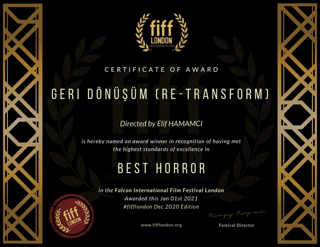 elifsudeh's tweet photo. Good things happen sometimes. Best horror movie #re-transform #fifflondon #geridönüşüm #kısafilm https://t.co/5ofggeGlom