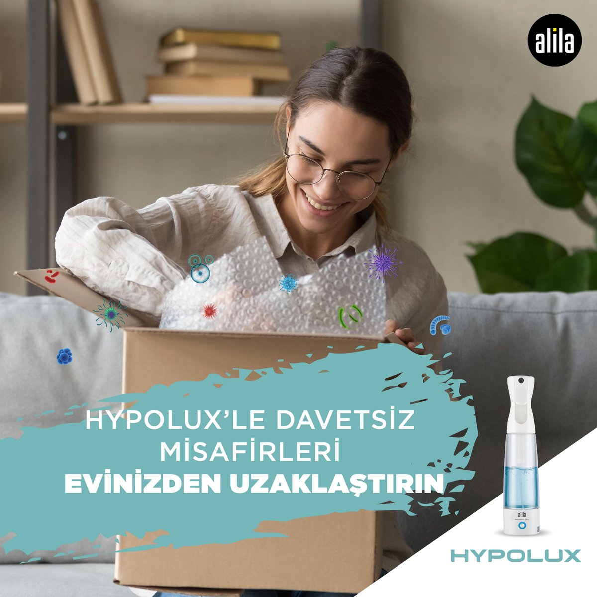Evinize gelen market poşetlerini ya da kargo paketlerini önce Hypolux ile dezenfekte edin, virüs ve bakterileri evinizden uzaklaştırın.

#Alila #Hypolux #VızGelirFısGider #Dezenfektan #Virüs #Bakteri #Sağlık
