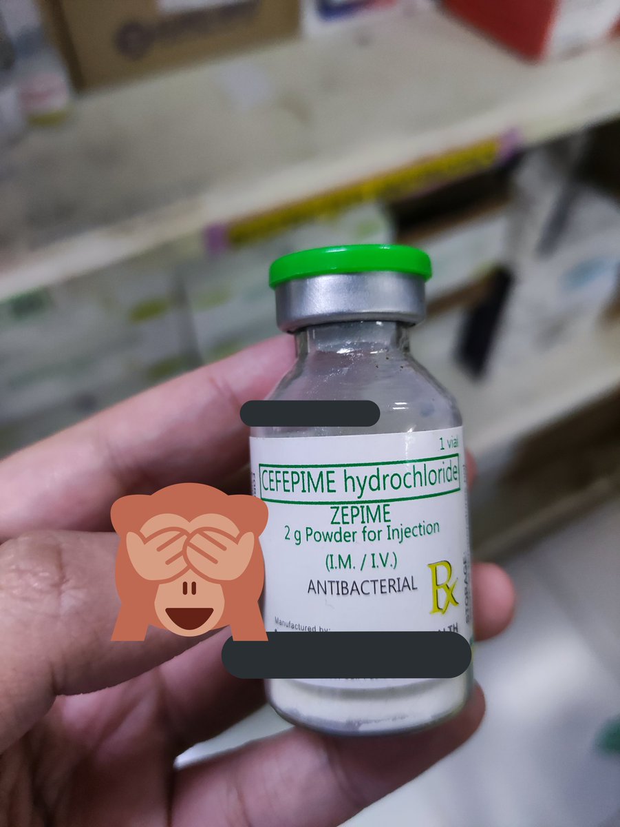Welcome to  #AntibioticWeekly! I'll be discussing the Restricted Antibiotics under the DOH Antimicrobial Stewardship Program:Cefepime - a 4th generation Cephalosporin used for several infections; has coverage for gram+ and gram-, pseudomonas, but no coverage for Enterococci
