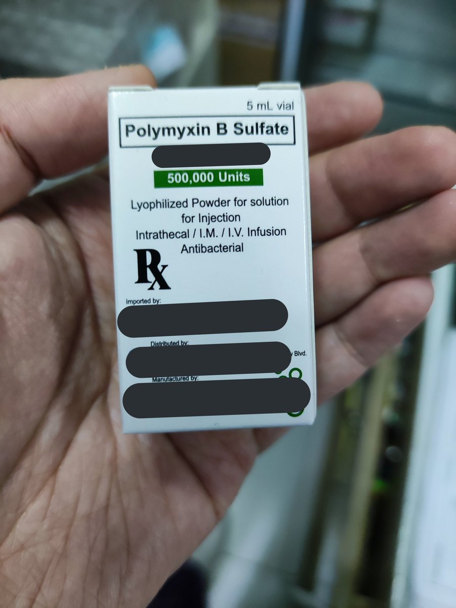 Polymyxin B- same with Colistin, widely used for multidrug-resistant gram-negative organisms; used in situations where Colistin may not be used, such as renal impairment. Polymyxin B is NOT used for urinary tract infections.