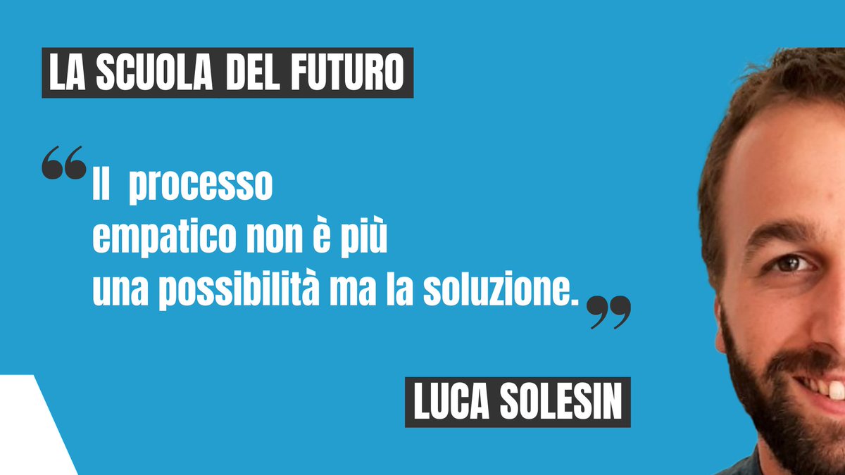 Idee per la scuola (@ideeperlascuola) on Twitter photo 🚀#LaScuolaDelFuturo deve spostare l’attenzione e l’energia dalla performance dei risultati verso la crescita personale e l’empatia.
Così <a href="/LucaSolesin/">Luca Solesin</a> di Ashoka Italia anticipa la centralità dell’educazione affettiva e comunicativa.
#ideeperlascuola
➡️ideeperlascuola.it/scuola-futuro-… 🚀#LaScuolaDelFuturo deve spostare l’attenzione e l’energia dalla performance dei risultati verso la crescita personale e l’empatia.
Così <a href="/LucaSolesin/">Luca Solesin</a> di Ashoka Italia anticipa la centralità dell’educazione affettiva e comunicativa.
#ideeperlascuola
➡️ideeperlascuola.it/scuola-futuro-…