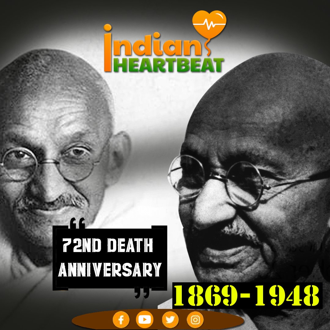IndHeartbeat's tweet photo. Mahatma Gandhi was shot in Birla House compound in New Delhi at the age of 78. He was killed by Nathuram Godse, who had opposed Gandhi’s views on the Partition of India.
#Mahatma_Gandhi_Martyrdom #MahatmaGandhi #mahatmagandhideathanniversary https://t.co/yrlUwdeAMX