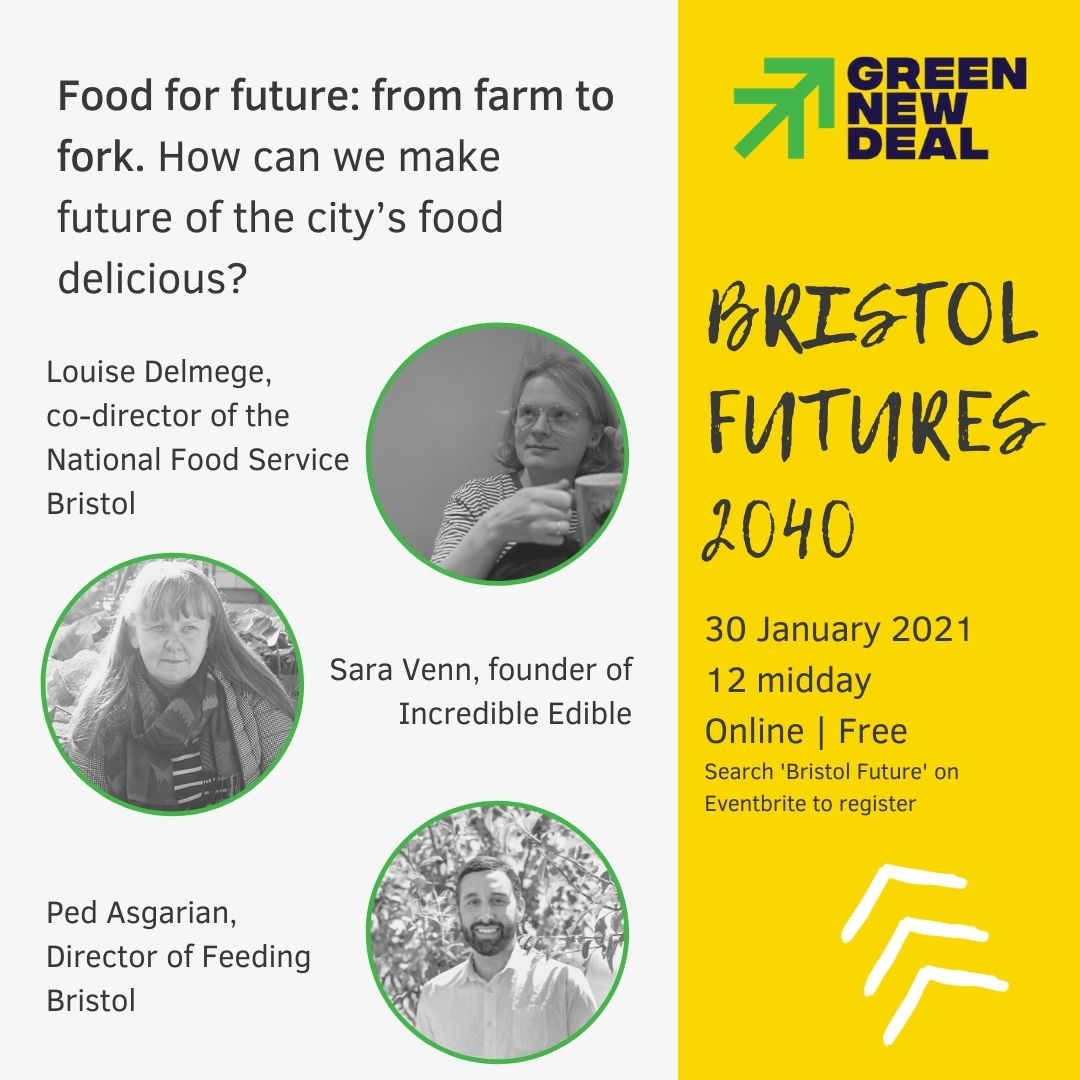 Final part of the  #BristolFutures mega thread kicks off soon! It's time to talk food in Bristol with  @LDelmege  @Saralimback and Ped Asgarian