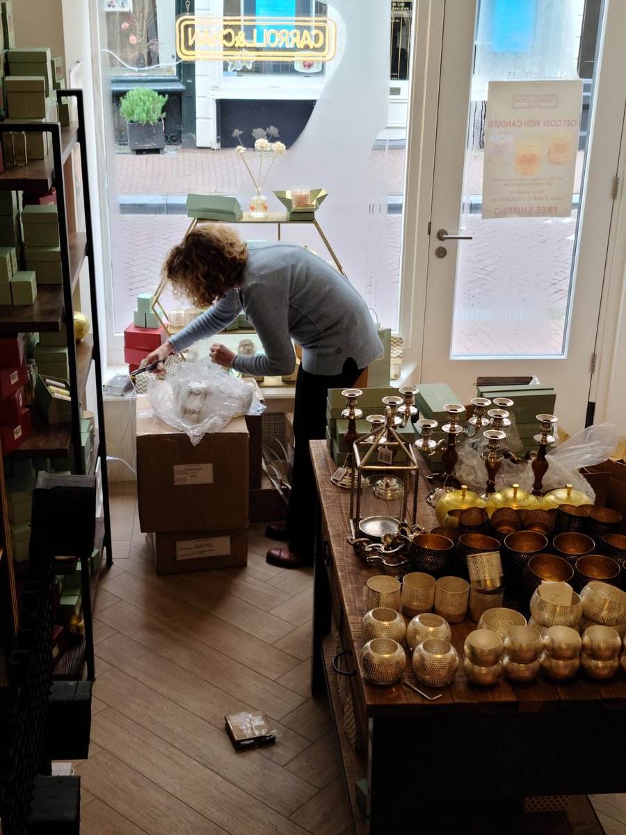 IanCarroll_hk's tweet photo. All hands on deck getting the new Amsterdam store ready for opening after the covid lockdown.

Bringing a little bit of Hong Kong to Europe.

#HongKong #Amsterdam @CarrollandChan https://t.co/DuThDOe5tB