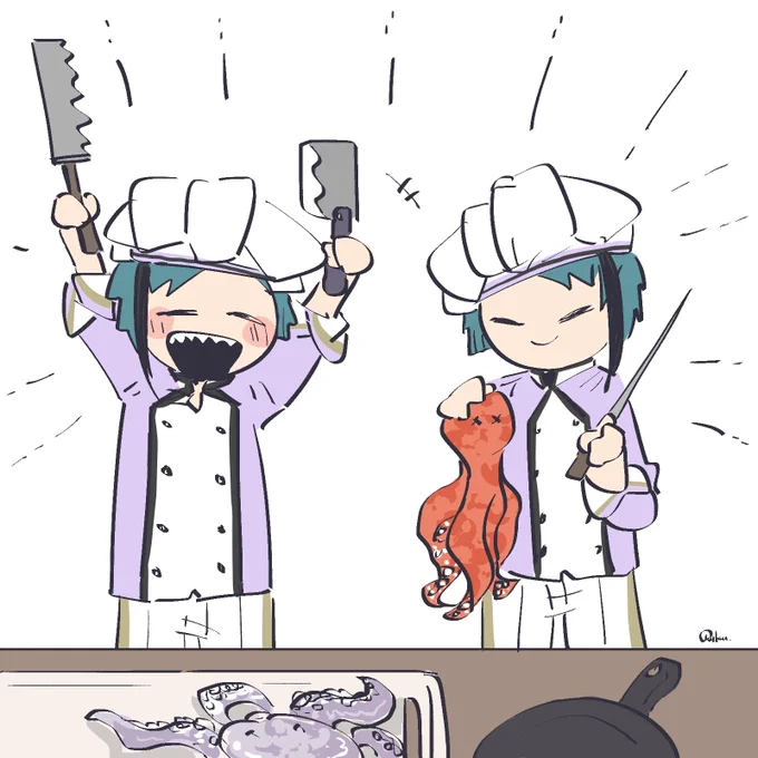【twst】
今天要做的料理是章魚大餐? 