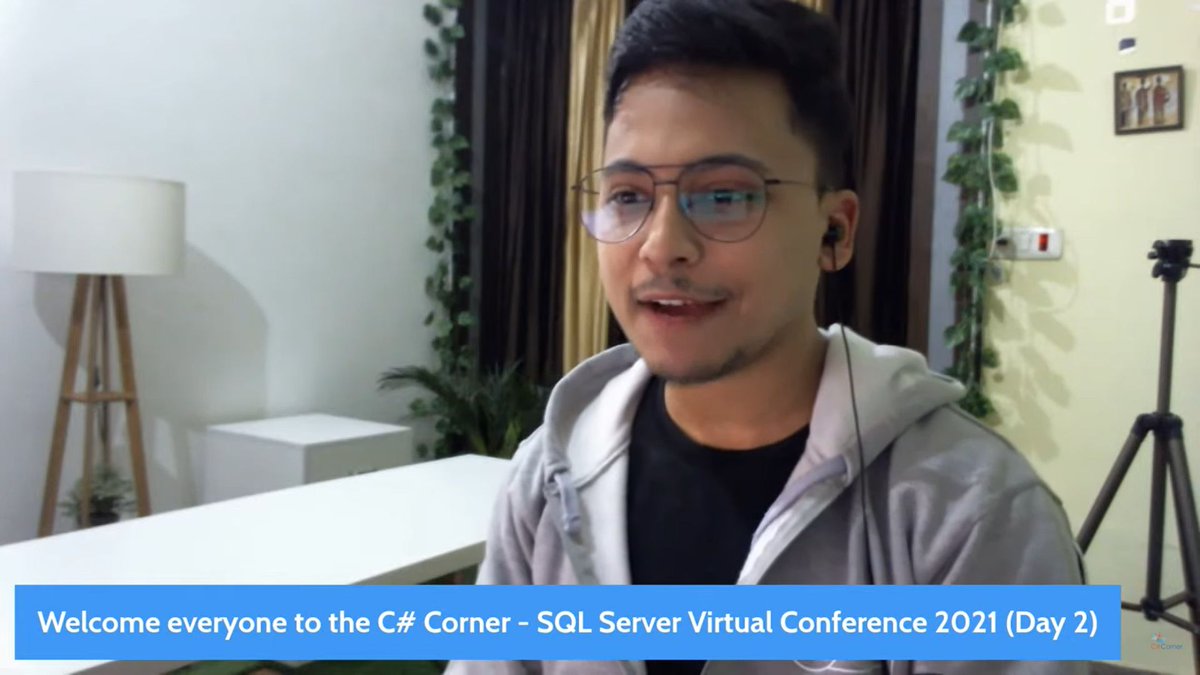 CSharpDotTV's tweet image. C# Corner SQL Server Virtual Conference - Day 2 kicked off with welcome note by @codewithsimon.

Live streaming&amp;gt;&amp;gt; c-sharpcorner.com/live/

@csharpcorner @SQLServer @AzureSQL @AzureDataStudio #SQLServer #SQLConference #SQL #AzureSQL #CsharpLiveShow