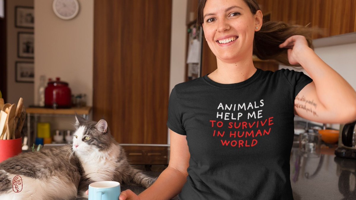 What would life be without animals?❤️🐈🐩 Esp. when we have to cope with autogynephilic #narcissists. You can get this t-shirt in Stop Narcissists collection 👉 eggenland.com/products/anima… #animals #tshirts #womensthirts