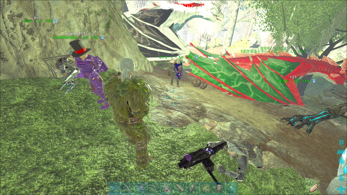 ジョルジュ長岡 トライブイベント 生身でアイランド免疫洞窟攻略 色々持ち込んだもののメガネウラ相手だと打ちにくかったなぁ 最大の敵は同士討ち 戦績は3デス1キル R鯖 Ark