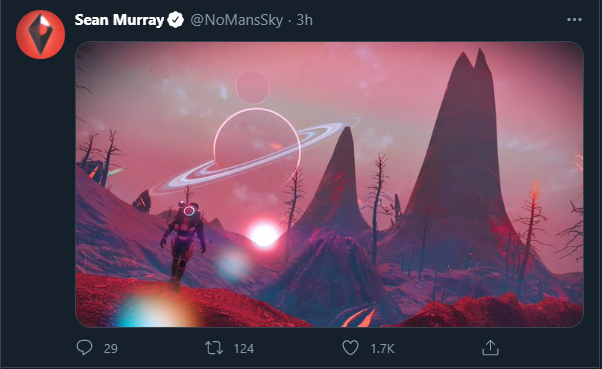 iRedactoid's tweet photo. A heads up to all in the #VirtualPhotography community. If you share your beautiful VP from @NoMansSky, I would suggest that you Watermark your work heavily.

Despite past and present attempts of folk asking Sean Murray to Credit artists when he reposts, he continues not to. ☹️ https://t.co/DB5FylSNky